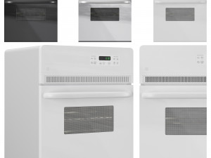 GE Oven Set 01 Modello 3D