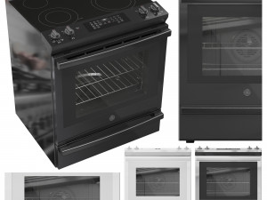 GE Electric Range 30SlideIn 3D Модель