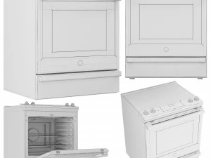 GE Electric Range 30SlideIn 3D Model
