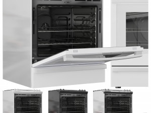 GE Gas Range 30SlideIn 3D Модель