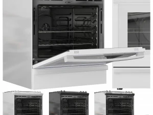 GE Gas Range 30SlideIn 3D Model