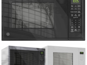 GE Microwave Set 01 3D Модель
