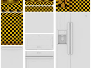 GE Appliance Collection Set 01 3D Model