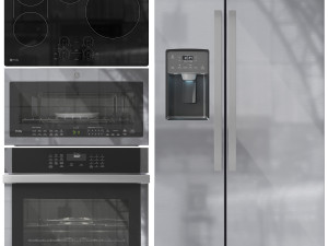 GE Appliance Collection Set 01 Modèle 3D