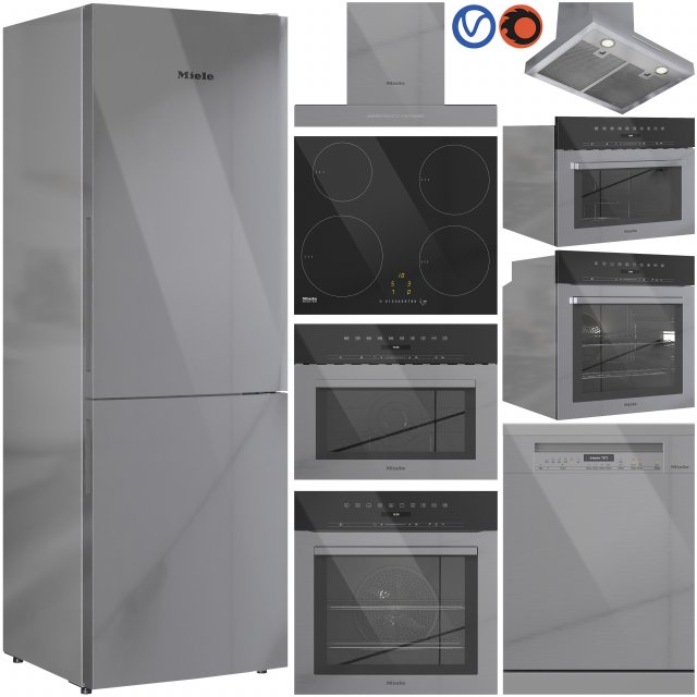Miele Appliance Collection Set 01 Modèle 3D .c4d .max .obj .3ds .fbx .stl .blend 
