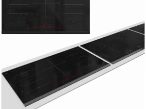 Bosch Induction Electric Hob Set 01 3D Model