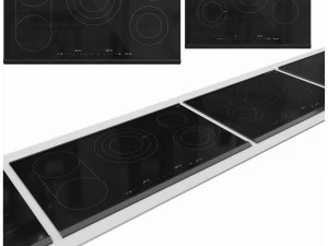 Bosch Induction Electric Hob Set 01 3D Model