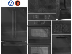 GE Appliance Collection Set 02 Modelo 3D