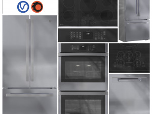 GE Appliance Collection Set 02 Modèle 3D