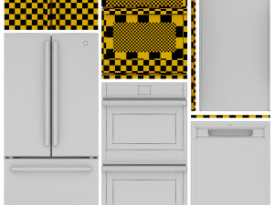 GE Appliance Collection Set 02 Modèle 3D