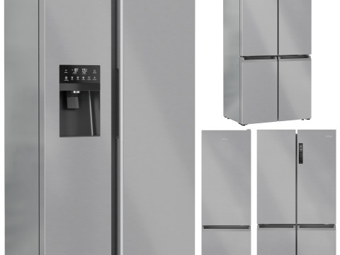 Haier Refrigerator Set 01 3D Model