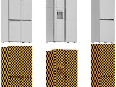 Haier Refrigerator Set 01 Modelo 3D