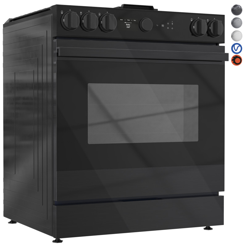 SAMSUNG GasRange NSGD8500 Model 3D .c4d .max .obj .3ds .fbx .stl .blend 