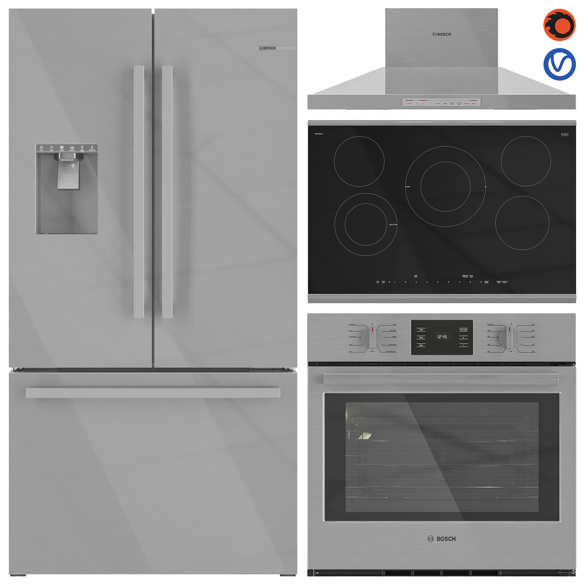 BOSCH Application Collection Set 02 3D Model .c4d .max .obj .3ds .fbx .stl .blend 