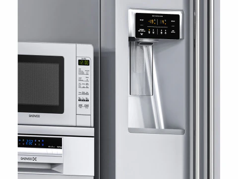 Deawoo Appliance Set 01 3D Model