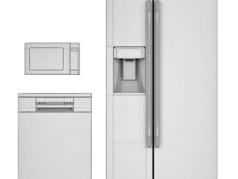 Deawoo Appliance Set 01 3D मॉडल