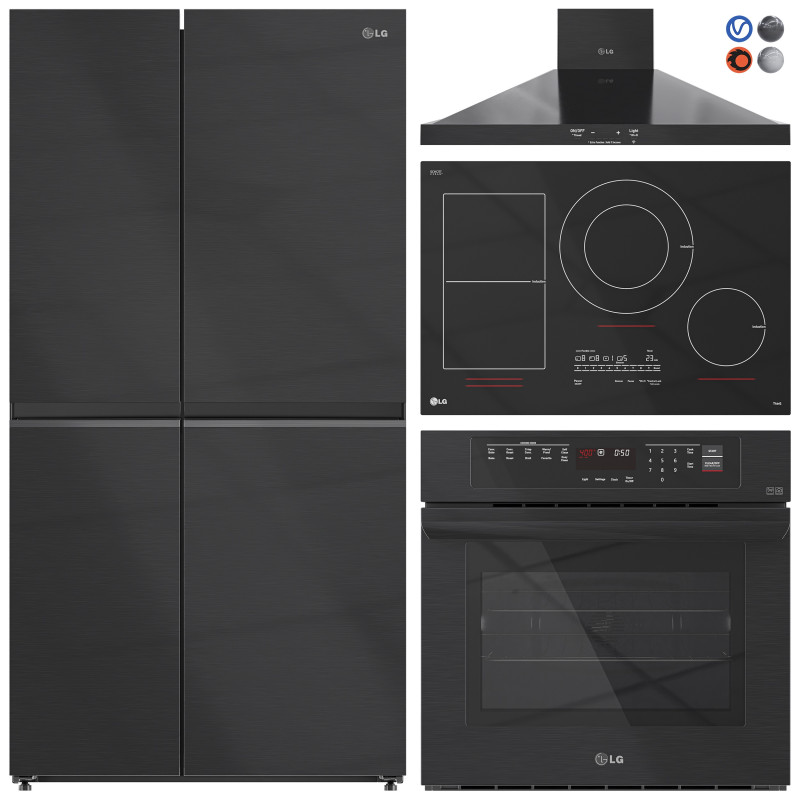 LG Appliance Collection Set 01 3D मॉडल .c4d .max .obj .3ds .fbx .stl .blend 