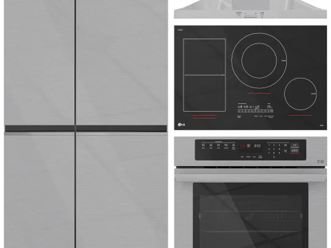 LG Appliance Collection Set 01 3D Model
