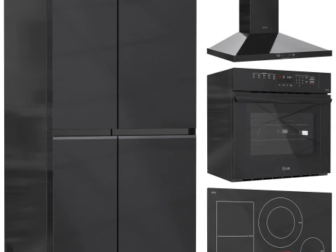 LG Appliance Collection Set 01 3D Model
