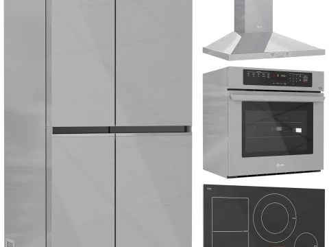LG Appliance Collection Set 01 3D Model