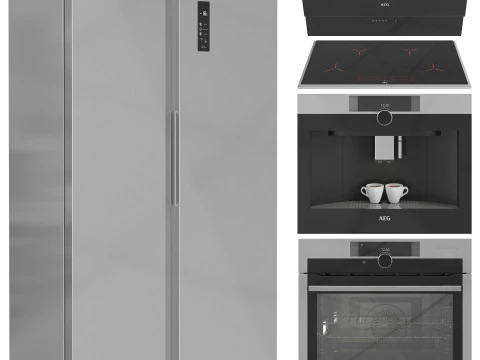 Conjunto de colecci&oacute;n de electrodom&eacute;sticos AEG 01 Modelo 3D