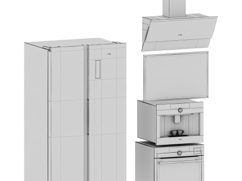 AEG Appliance Collection Set 01 3D Model