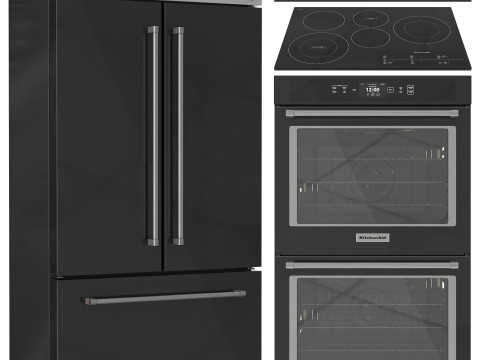 Kitchenaid Appliance Collection Set 01 3D Model