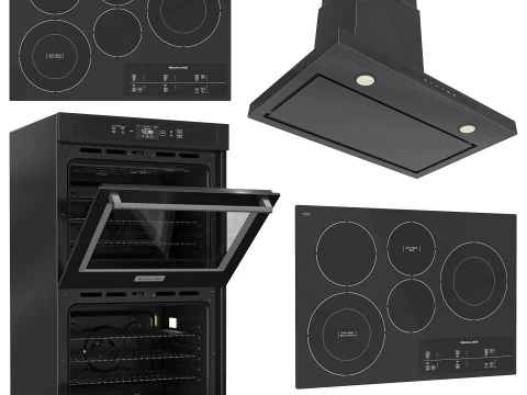 Kitchenaid Appliance Collection Set 01 3D Model