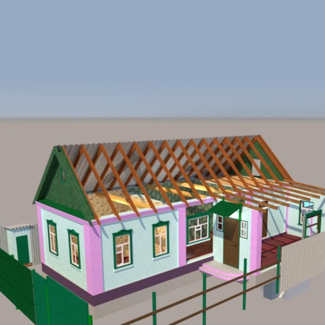 Old-house Modello 3D .c4d .max .obj .3ds .fbx .stl .blend 