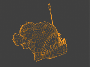 Lophiiformes Anglerfish 3D Model