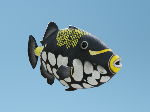 TriggerFish Modelo 3D .c4d .max .obj .3ds .fbx .stl .blend 