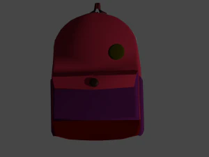 Zaino lowpoly Modello 3D