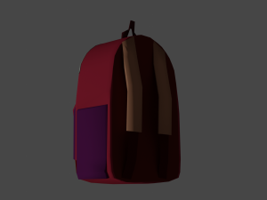 Lowpoly backpack 3D-Modell