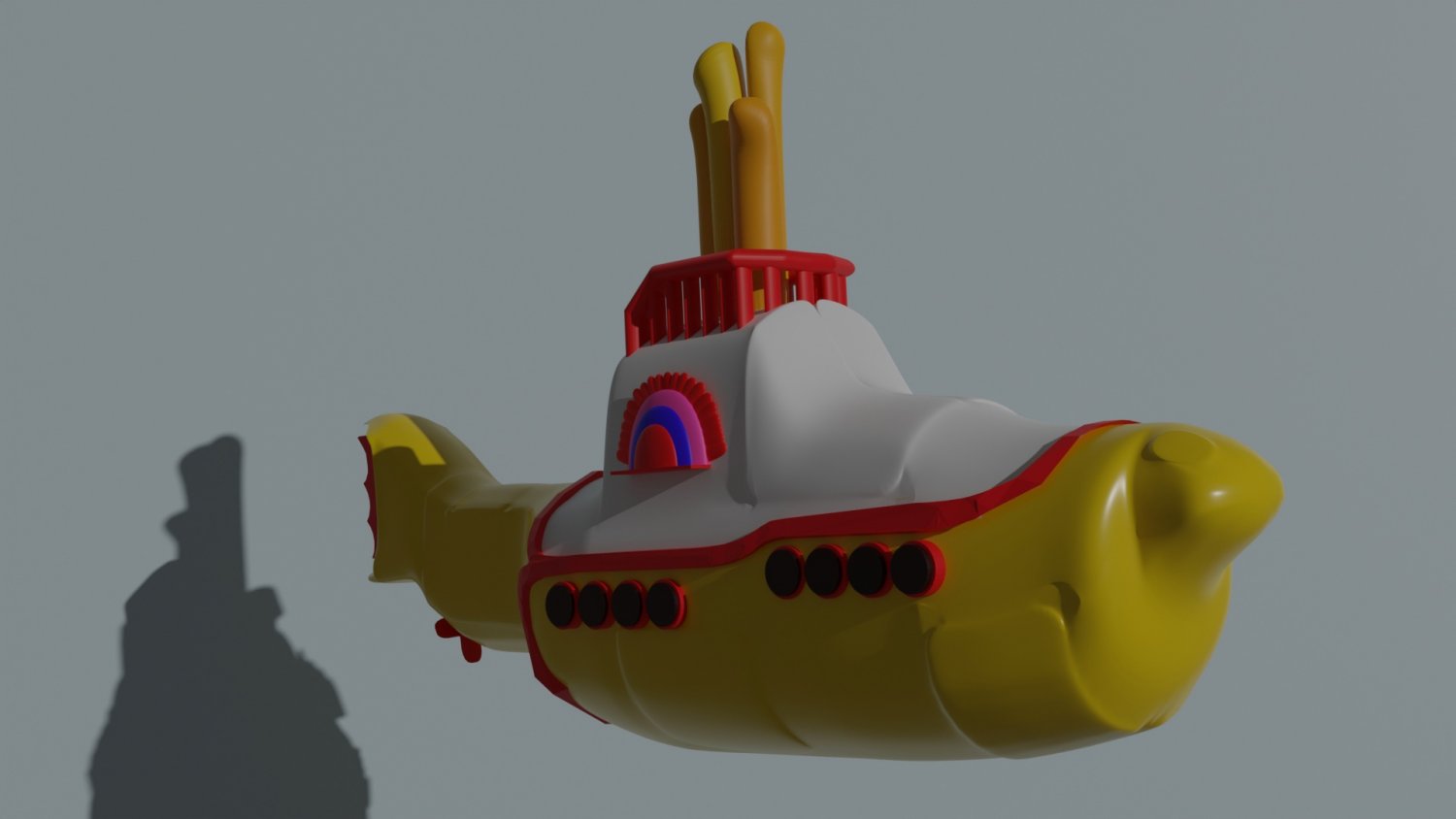 Yellow submarine animation Бесплатно 3D Модель in Подводная лодка 3DExport