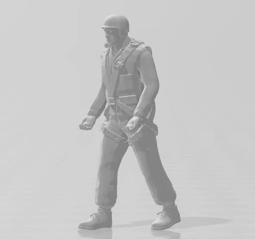 Mountain rescuer printable 3D Print Model .c4d .max .obj .3ds .fbx .stl .blend