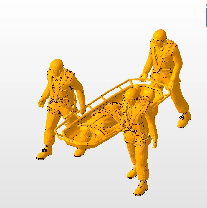 Mountain rescue operation printable 3D Print Model .c4d .max .obj .3ds .fbx .stl .blend 