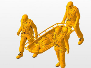 Mountain rescue operation printable 3D-printmodel