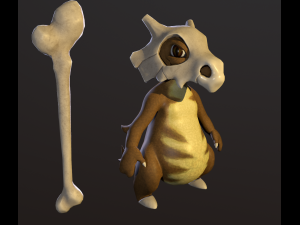 Pokemon Kubon low-poly model 3D Modell
