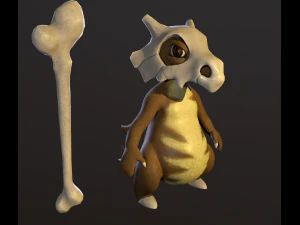 Pokemon Kubon low-poly model 3D Model