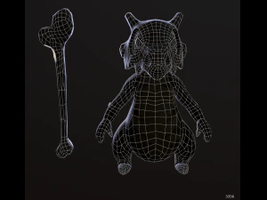 Pokemon Kubon low-poly model 3D Model