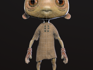 Chudik low-poly character 3D Model