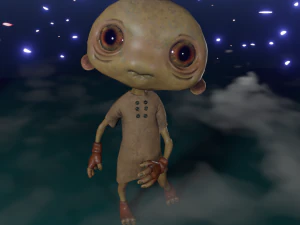 Chudik low-poly character 3D Model