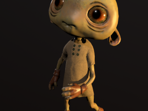 Chudik low-poly character Modelo 3D