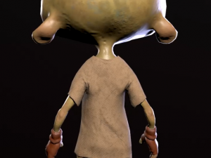Chudik low-poly character Modelo 3D