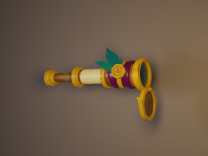 Telescope stylized mid-poly Modelo 3D