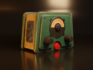 Radio game ready 3D 模型