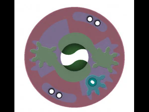 3DP2BLROD10A-3D Printable Iris mechanism 3D Print Model