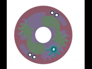 3DP2BLROD10A-3D Printable Iris mechanism 3D Print Model