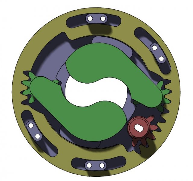 3DP2BLROD20A-3D Printable Iris mechanism Modello di stampa 3D .c4d .max .obj .3ds .fbx .stl .blend 