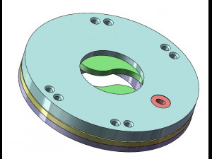 3DP2BLROD20A-3D Printable Iris mechanism Modello di stampa 3D